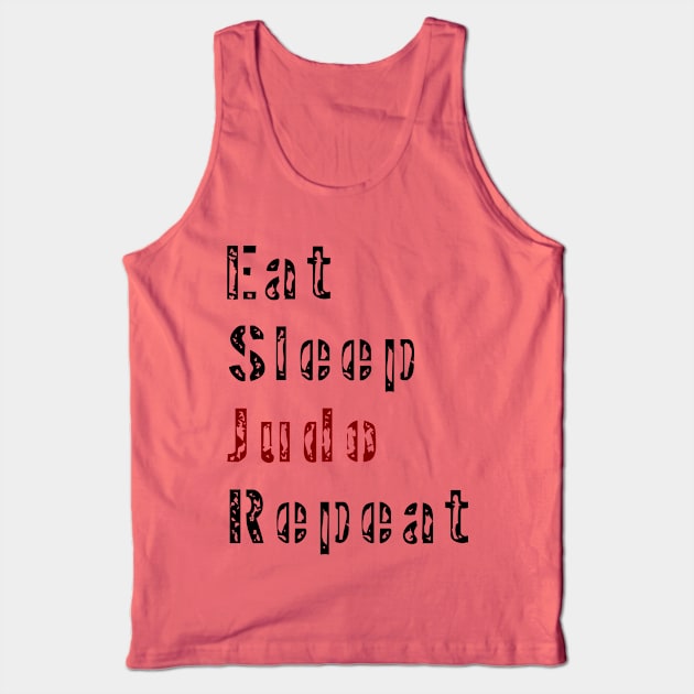 Eat Sleep Judo Repeat Tank Top by dhipsher